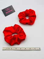 Red Satin Scrunchie - All Good Things