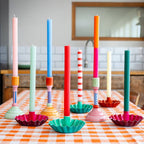 Red & White Stripe Straight Dinner Candles - Display | Home Decor | - All Good Things