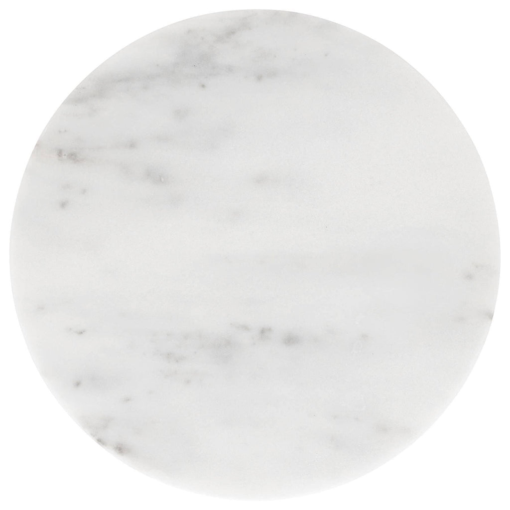 Round Marble Chopping Board - 30cm, White - All Good Things