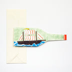 Ship in a Bottle nautical card - All Good Things