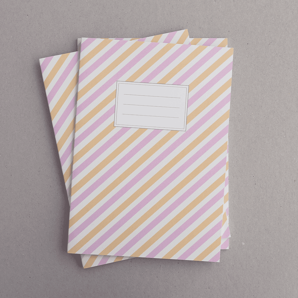 Sketchbook | Stripes purple yellow - All Good Things