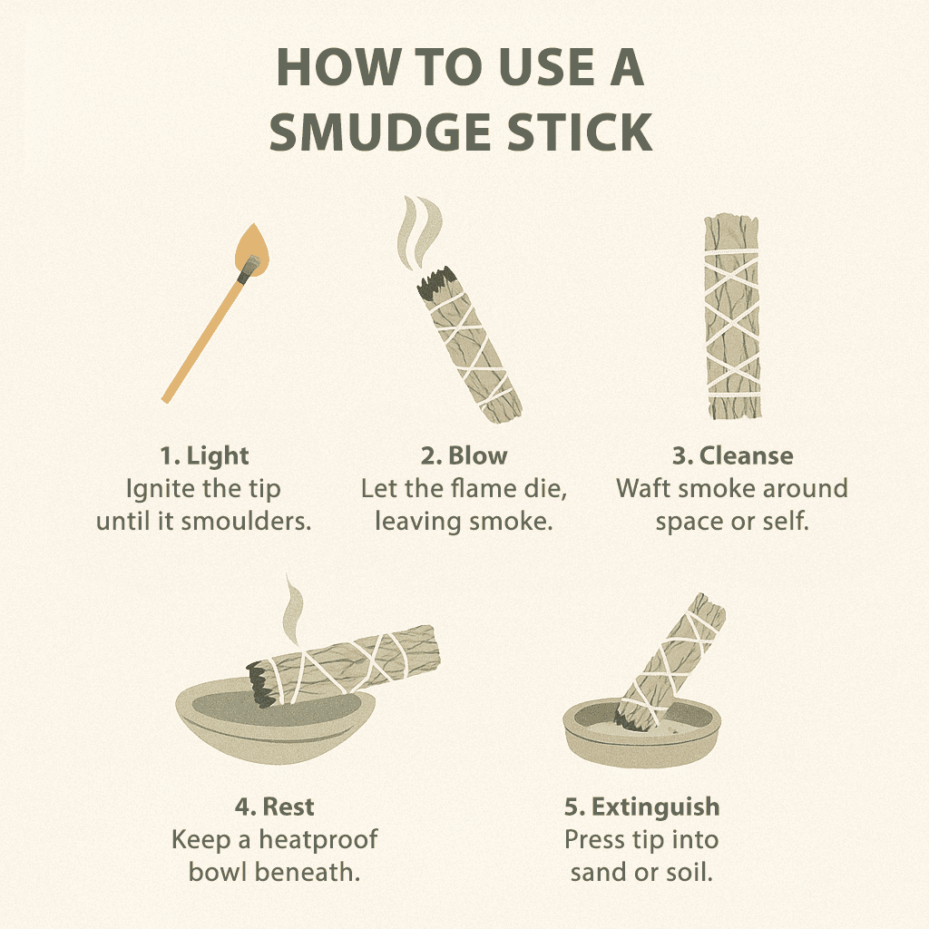 Slimline Sage Smudge Stick, White Sage 4" - All Good Things