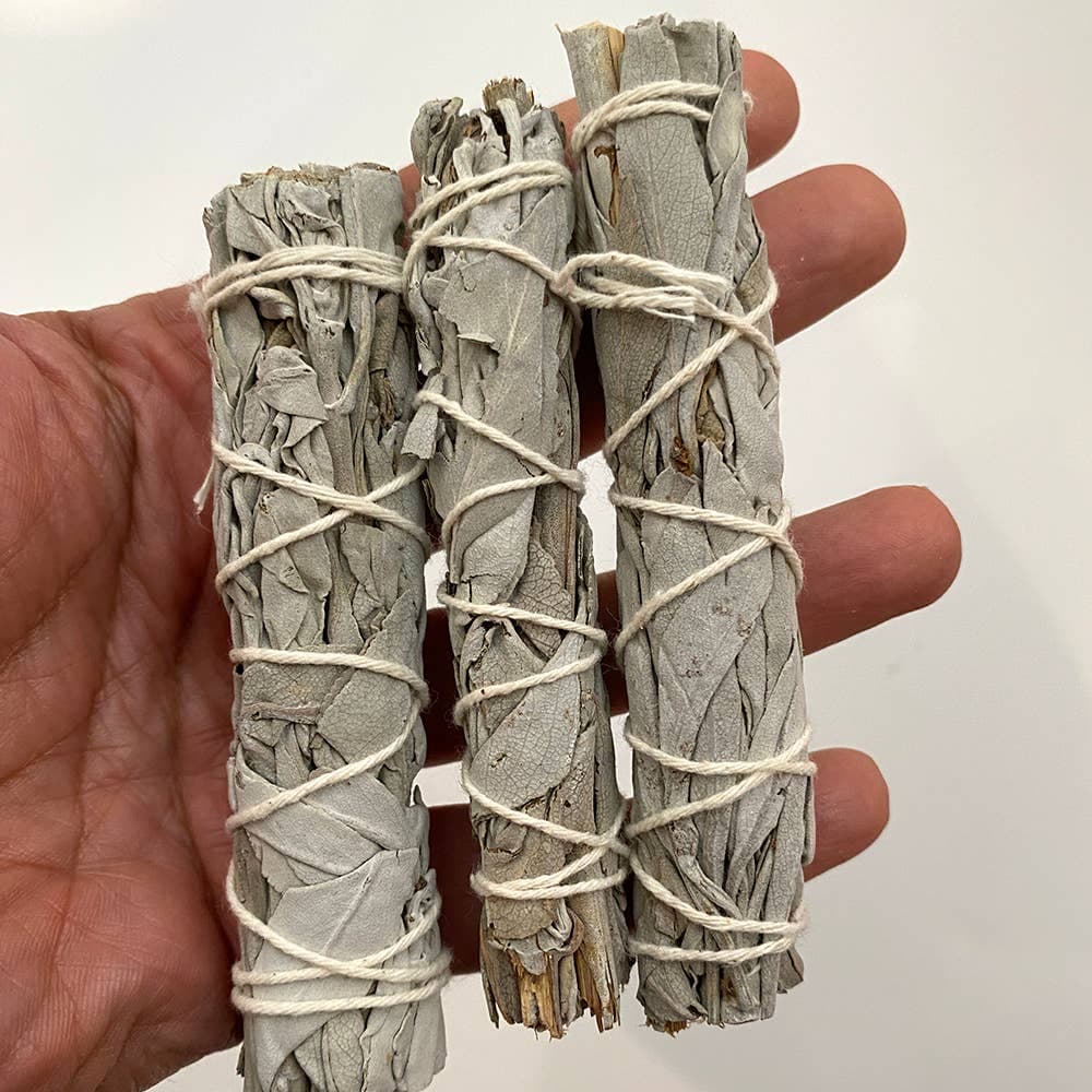Slimline Sage Smudge Stick, White Sage 4" - All Good Things