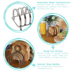 Stainless Steel Toast Rack | 6 Slices - All Good Things