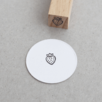 StampKitchen - Mini Rubber Stamp | Strawberry - All Good Things