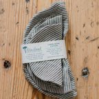 Striped Linen Bowl Covers, Set Of 3, Reusable Bowl Coverings - All Good Things