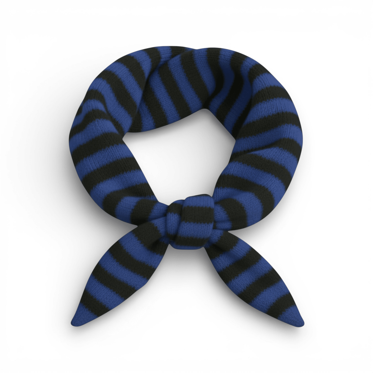 Striped Wool Blend Light Weight Triangle Neck Scarf: Red - All Good Things