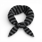 Striped Wool Blend Light Weight Triangle Neck Scarf: Red - All Good Things