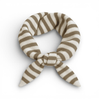 Striped Wool Blend Light Weight Triangle Neck Scarf: Red - All Good Things