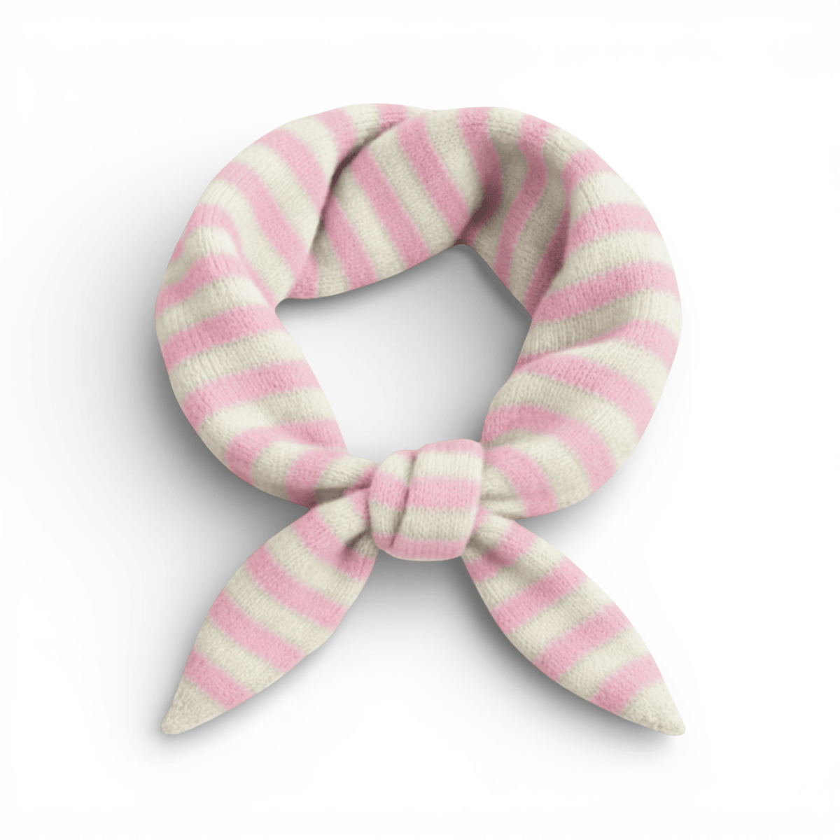 Striped Wool Blend Light Weight Triangle Neck Scarf: Red - All Good Things
