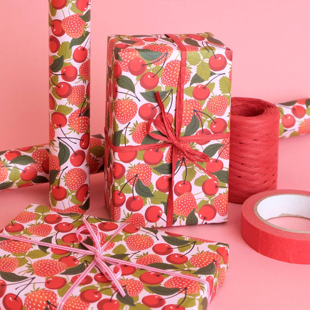 Summer Fruits | Gift Wrap, Wrapping Paper | Berries - All Good Things