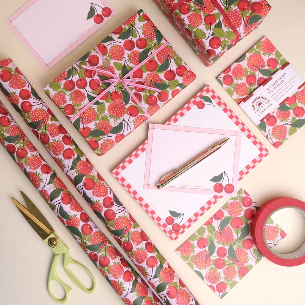 Summer Fruits | Gift Wrap, Wrapping Paper | Berries - All Good Things