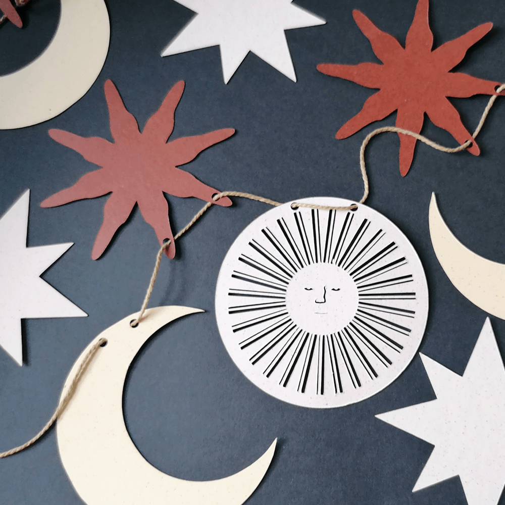 Sun & Moon Paper - cut Garland - All Good Things