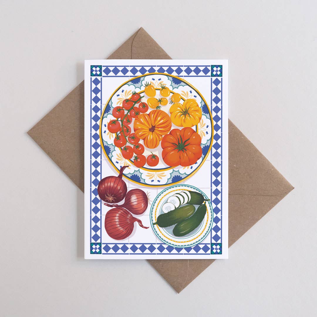 Tablescape - Vegetables | Everyday greetings card - All Good Things