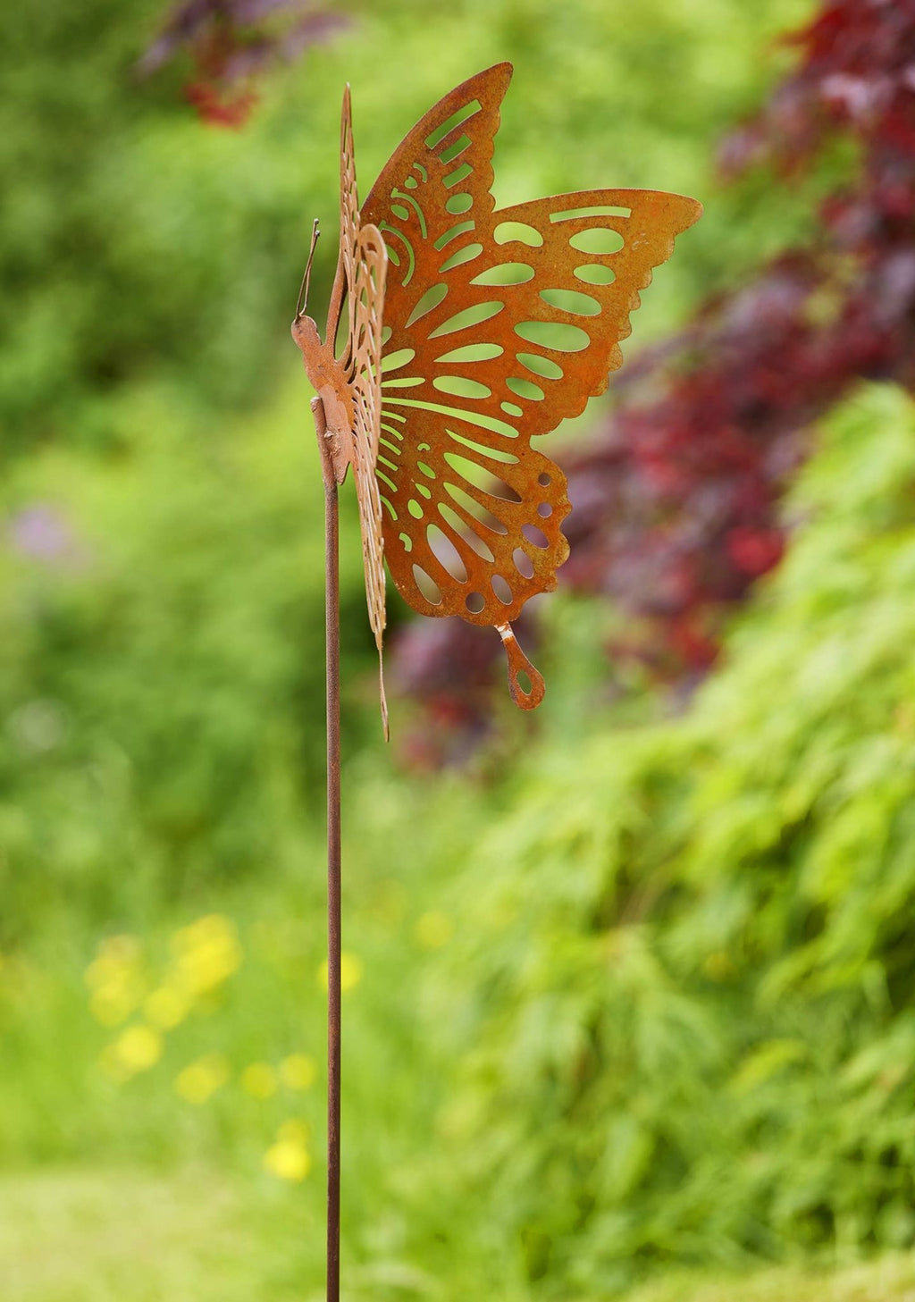 Tall Rustic Butterfly Garden Stake Butterfly - All Good Things