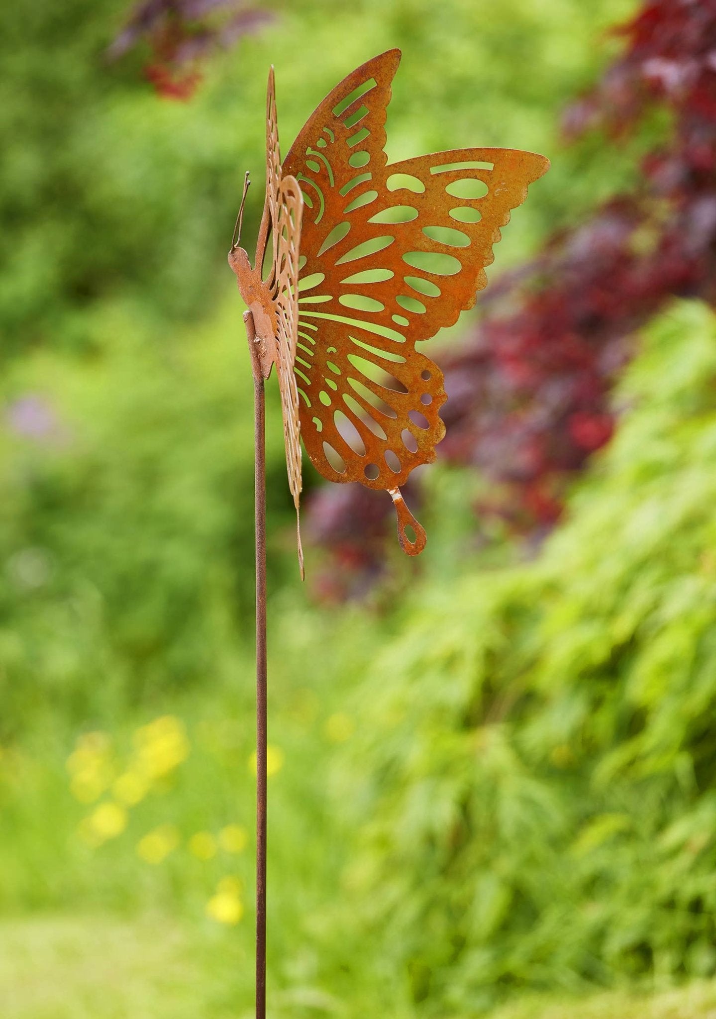 Tall Rustic Butterfly Garden Stake Butterfly - All Good Things