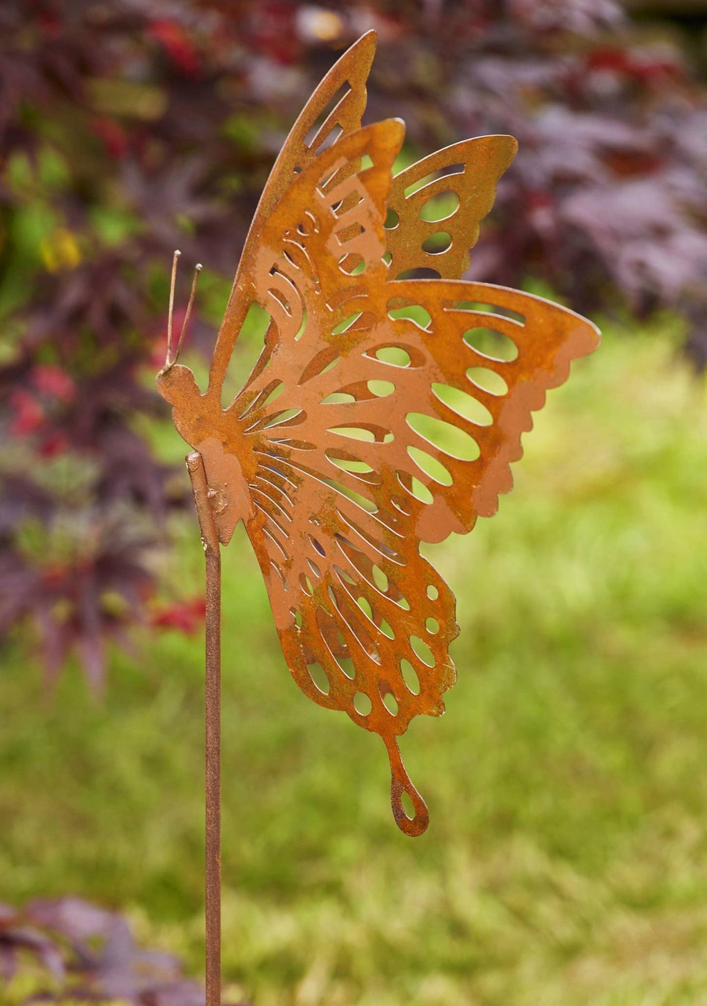 Tall Rustic Butterfly Garden Stake Butterfly - All Good Things
