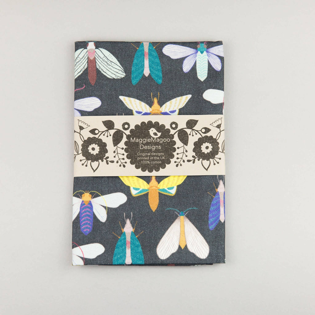 Tea Towel | Dark Moth Design | 100% Cotton - All Good Things