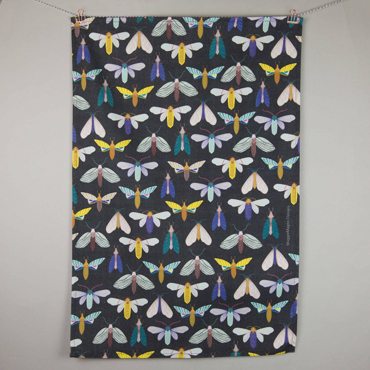 Tea Towel | Dark Moth Design | 100% Cotton - All Good Things