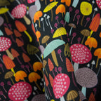 Tea Towel | Dark Toadstool and Mushroom Design | 100% Cotton - All Good Things