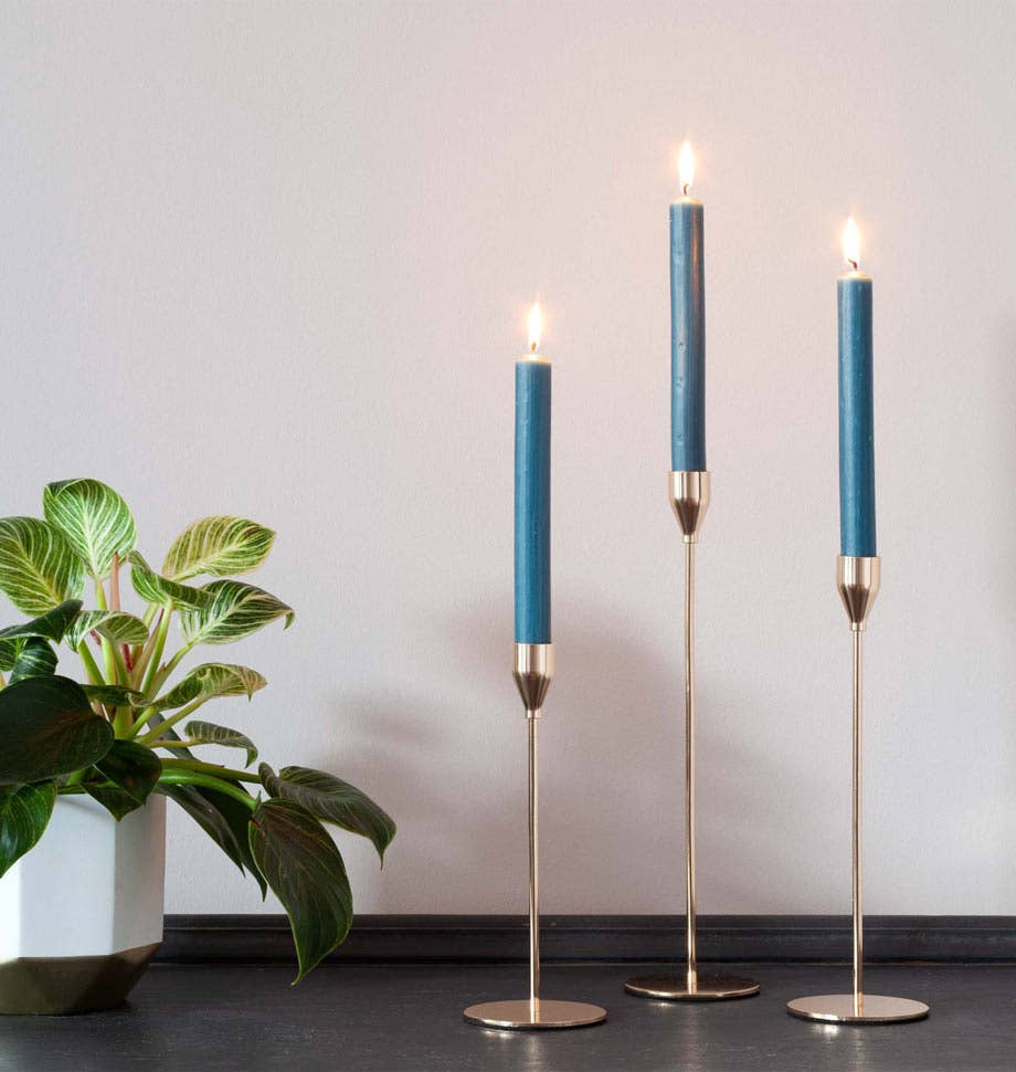 Teal 8 inch Dinner Candles x 20 - All Good Things