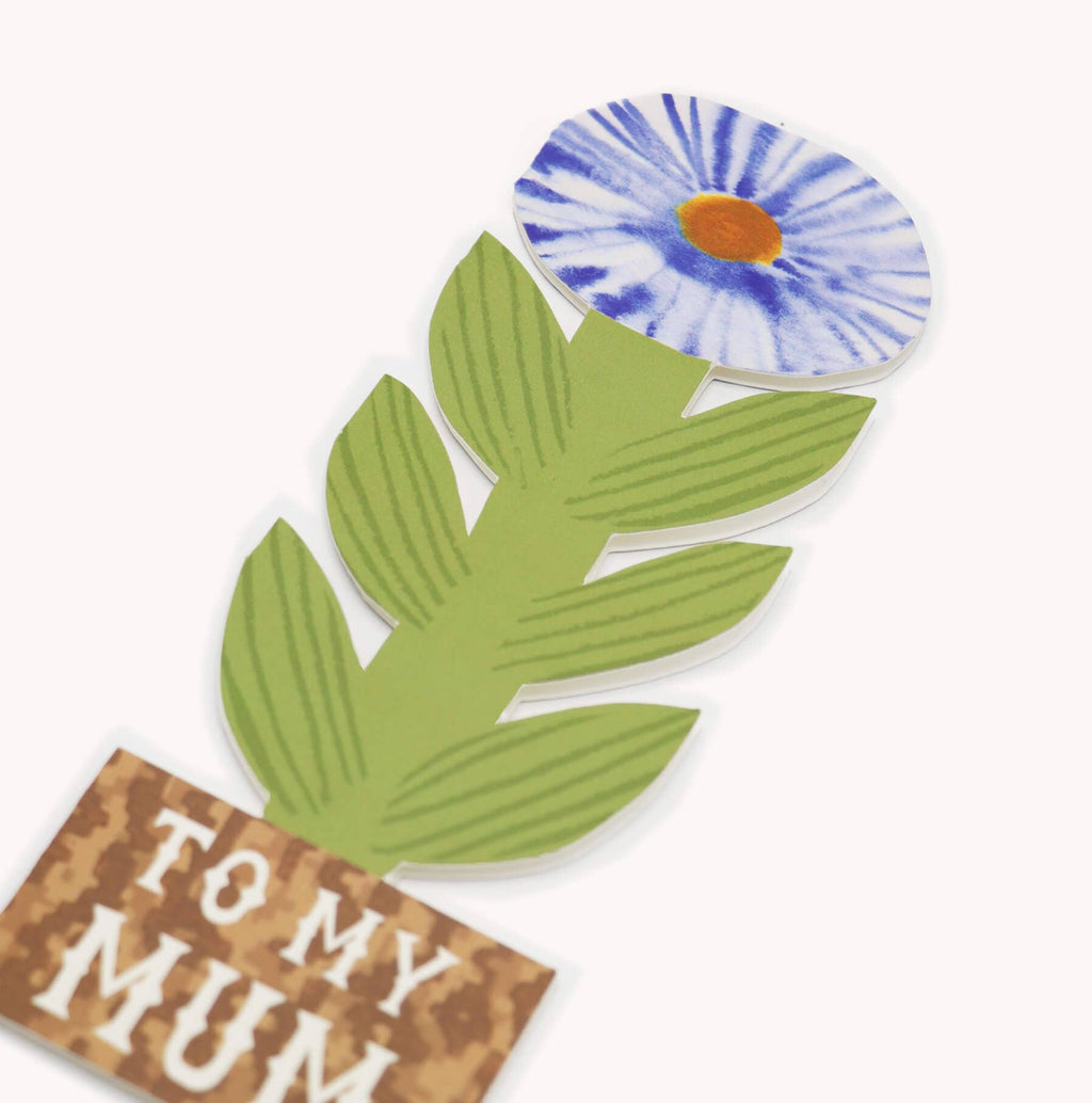 To My Mum, Smudgey Flower Card. - All Good Things