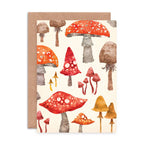 Toadstool Pattern Everyday Blank Greeting Card - All Good Things