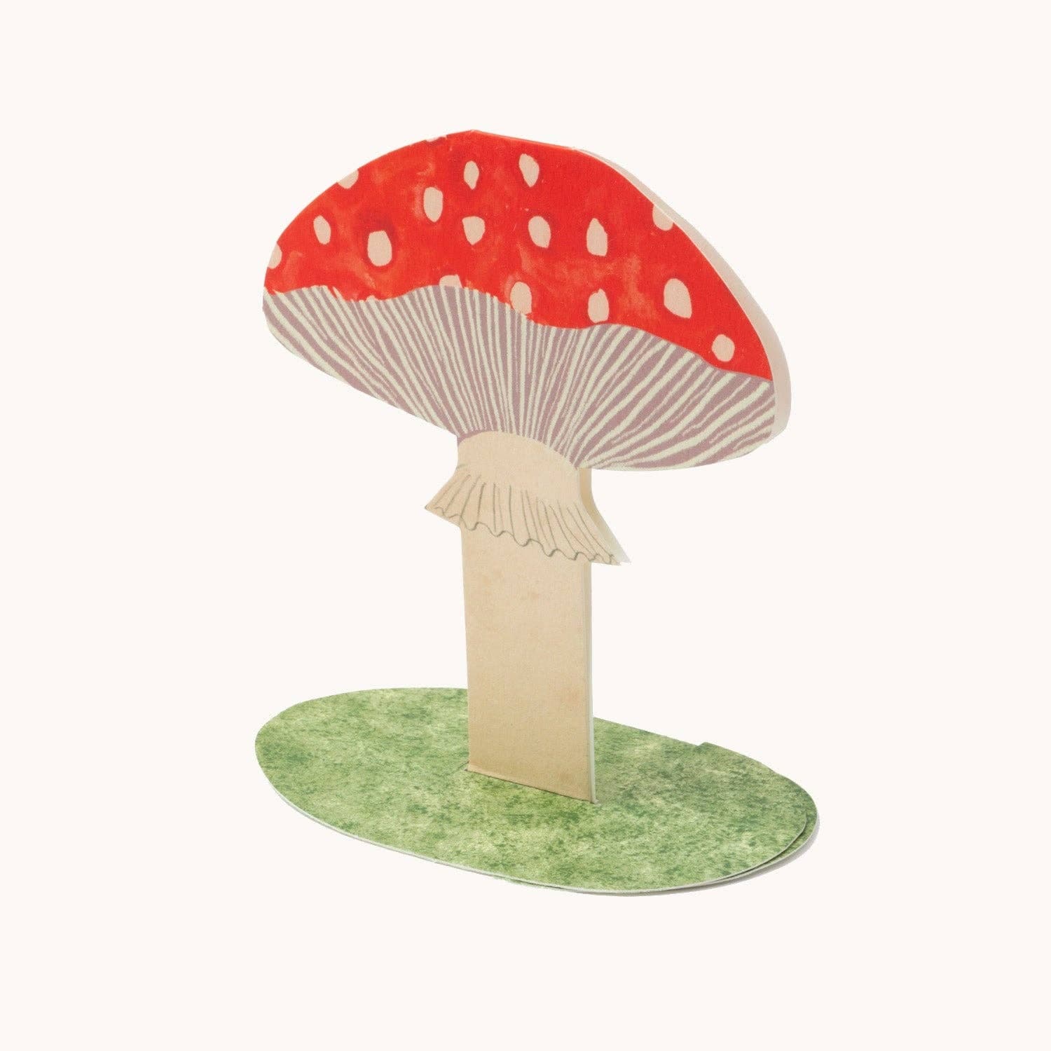 Toadstool Stand-Up Card - All Good Things
