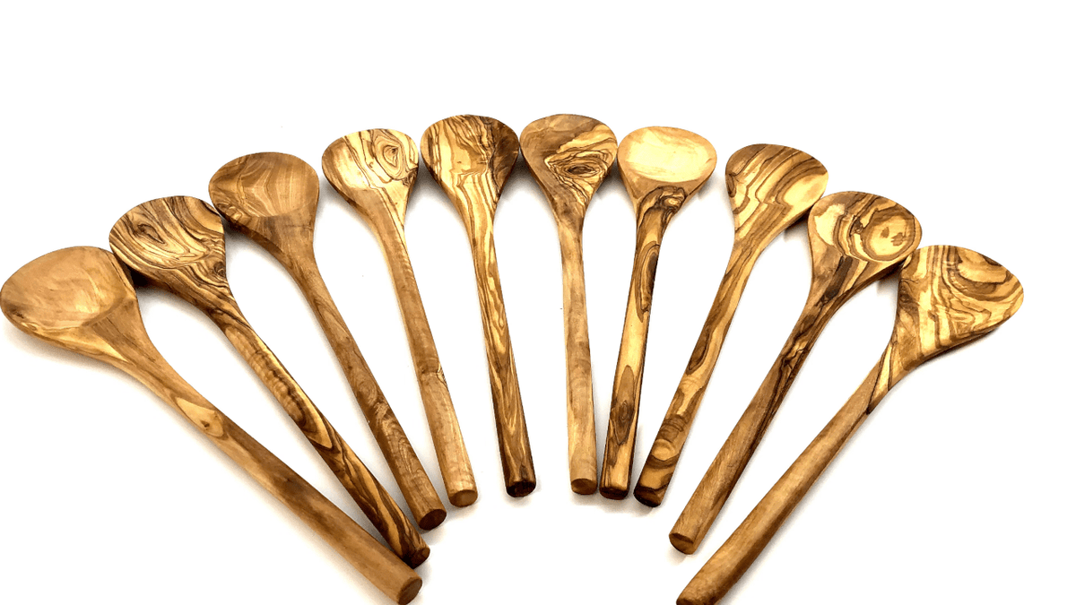 TOP offer! Round olive wood cooking spoon from 20 pcs. - All Good Things