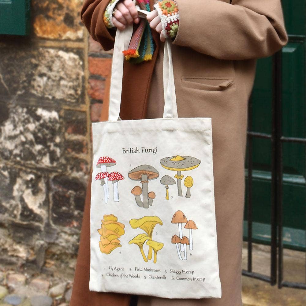 Tote Bag Recycled Cotton Fungi 36 x 40cm - All Good Things