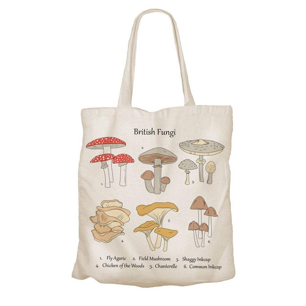 Tote Bag Recycled Cotton Fungi 36 x 40cm - All Good Things