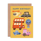 Transport Faces Birthday Card | Children's Greeting Card - All Good Things