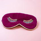Velvet Eye Mask With Beaded Eyelashes - All Good Things