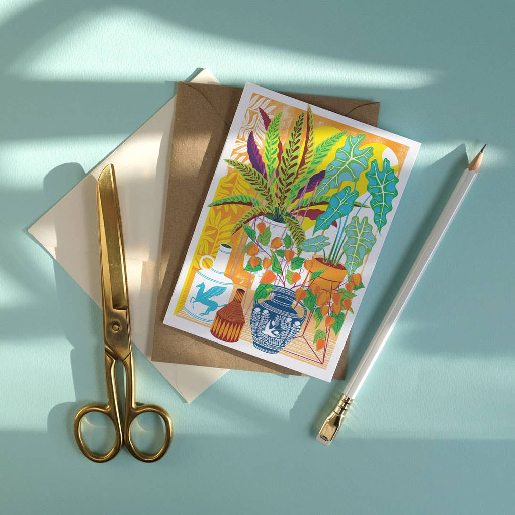 Vessels | Everyday greetings card | House plants, tropical - All Good Things