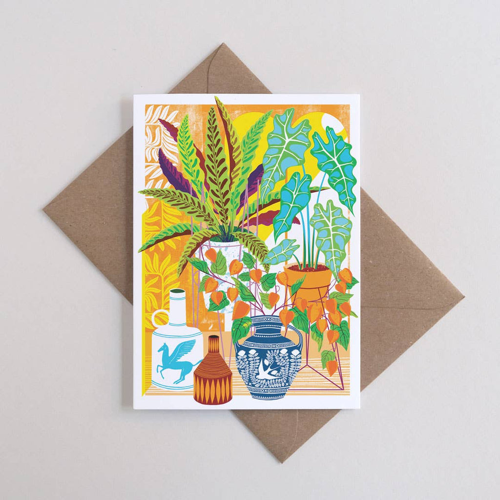 Vessels | Everyday greetings card | House plants, tropical - All Good Things