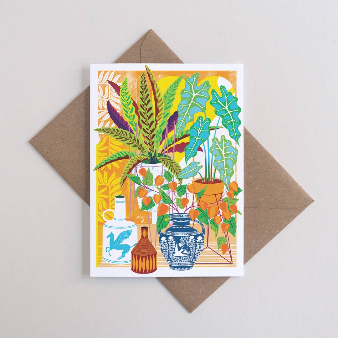 Vessels | Everyday greetings card | House plants, tropical - All Good Things