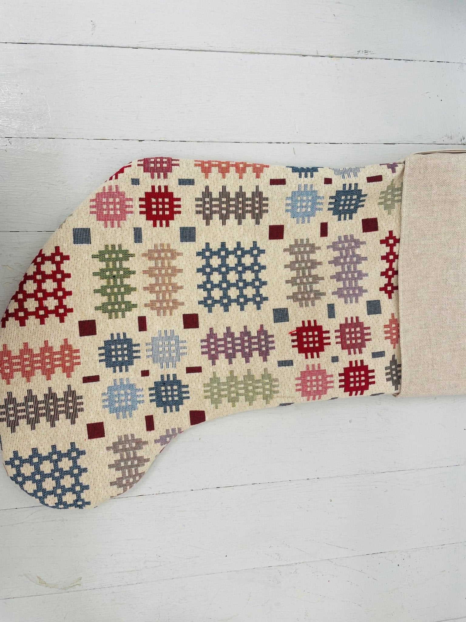 Welsh Blanket Christmas Stocking - All Good Things