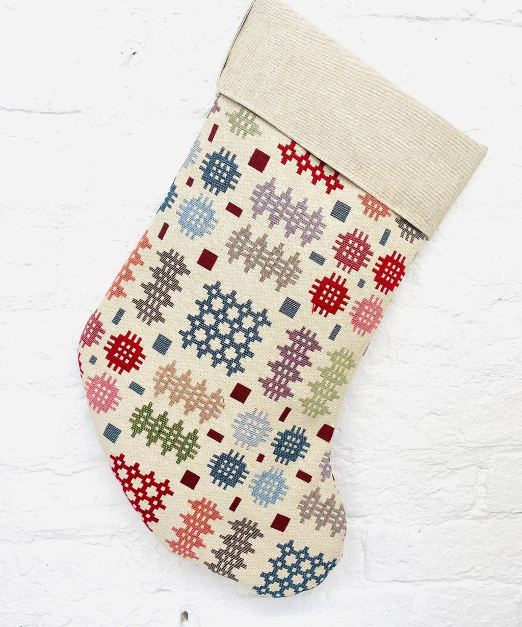 Welsh Blanket Christmas Stocking - All Good Things