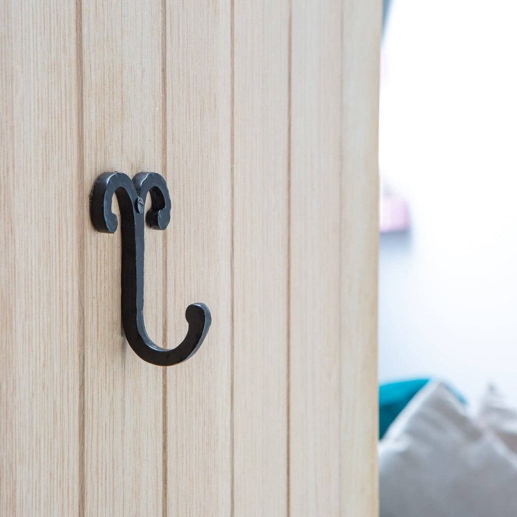 Wire Coat Hook - W70mm x H90mm - Black - All Good Things