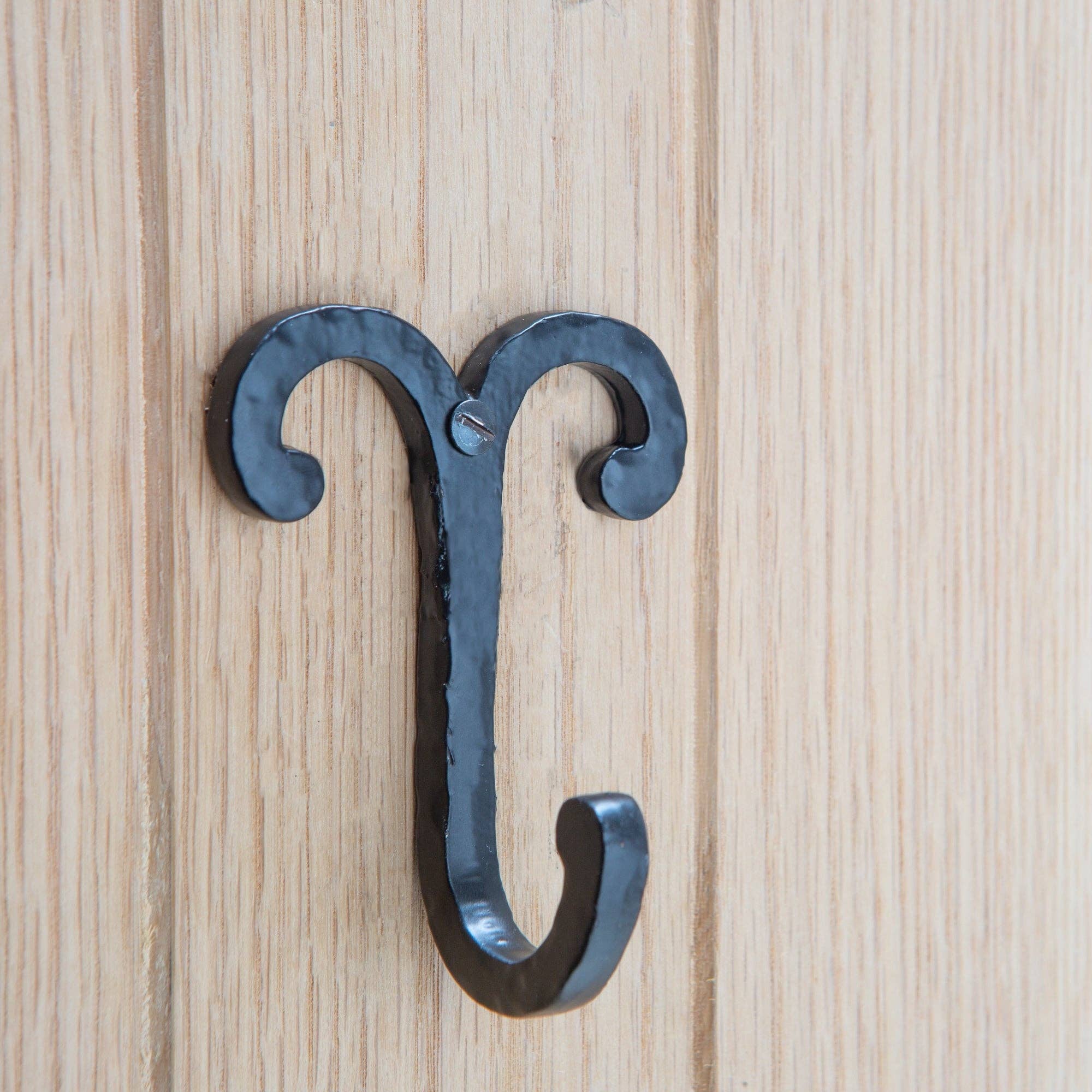 Wire Coat Hook - W70mm x H90mm - Black - All Good Things