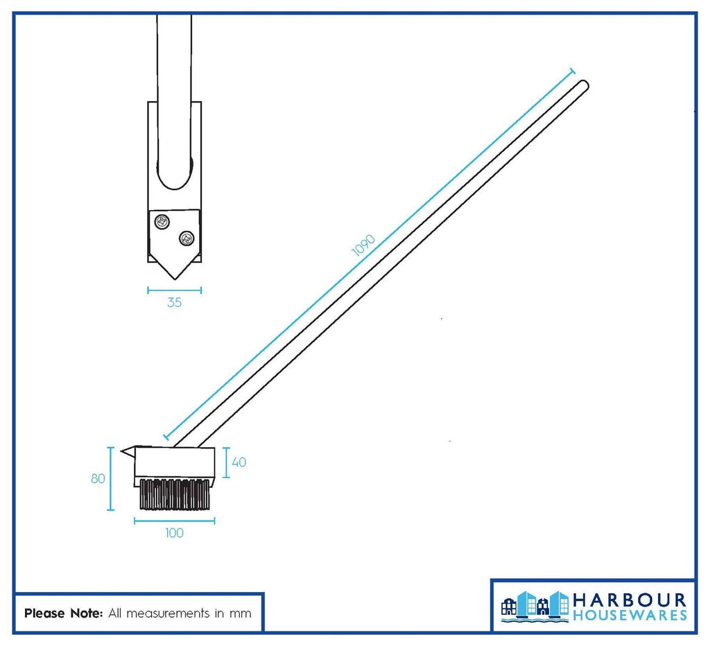 Wooden Long Handle Weed Brush - 120cm - All Good Things