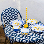 Yellow Striped Dinner Candles - All Good Things