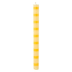 Yellow Striped Dinner Candles - All Good Things